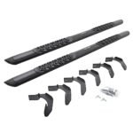 Go Rhino V3412680T Running Boards, Powdercoated Textured Black, Aluminum, 4-Door, Extended Cab Pickup, V3 Series