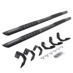 Go Rhino V3420687T Running Boards, Powdercoated Textured Black, Aluminum, 4-Door, Crew Cab Pickup, V3 Series