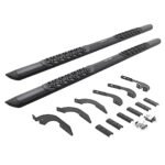Go Rhino V3442987T Running Boards, Powdercoated Textured Black, Aluminum, 4-Door, Crew Cab Pickup (Double Cab), V3 Series