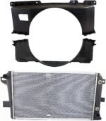 Replacement 3-Piece Kit Radiator, 6.6L Engine, Aluminum Core, Plastic Tank, Includes (2) Fan Shroud and (1) Radiator