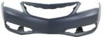 Replacement 4-Piece Kit, Grille Chrome Shell with Painted Black Insert, Includes (1) Bumper Cover, (1) Grille, and (2) Headlight - Image 2