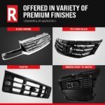 Replacement 4-Piece Kit, Grille Chrome Shell with Painted Black Insert, Includes (1) Bumper Cover, (1) Grille, and (2) Headlight - Image 15