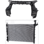 Replacement 2-Piece Kit Radiator, 6 Cyl, 3.6L Eng., Plastic Tank