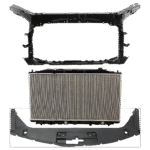 Replacement 3-Piece Kit Radiator, 4 Cyl 2.4L, includes (1) Radiator, (1) Radiator Support, and (1) Radiator Support Cover