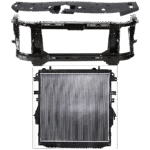 Replacement 3-Piece Kit Radiator, 4 Cyl 2.5L, includes (1) Radiator, (1) Radiator Support, and (1) Radiator Support Cover