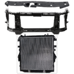 Replacement 3-Piece Kit Radiator, 6 Cyl 3.6L, includes (1) Radiator, (1) Radiator Support, and (1) Radiator Support Cover