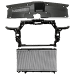 Replacement 3-Piece Kit Radiator, North America Built Vehicle, 4 Cyl 1.5L, includes (1) Radiator, (1) Radiator Support, and (1) Radiator Support Cover