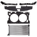 Replacement 5-Piece Kit Radiator, 4 Cyl 2.5L, includes (3) Radiator Support, (1) Radiator and (1) Radiator Support Cover