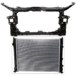 Replacement 2-Piece Kit Radiator, 4 Cyl, 2.0L Eng., Plastic Tank
