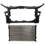 Replacement 2-Piece Kit Radiator, 4 Cyl, 1.5L Eng., Plastic Tank