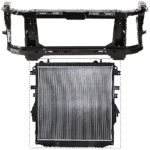 Replacement 2-Piece Kit Radiator, 4 Cyl, 2.5L Eng., Plastic Tank