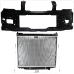 Replacement 2-Piece Kit Radiator, 8 Cyl, 4.6L Eng., Plastic Tank