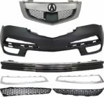 Replacement 7-Piece Kit, Grille Painted Silver, For Models With Advance Package, Includes (1) Bumper Cover, (2) Bumper Grille, (1) Bumper Reinforcement, (1) Grille, and (2) Grille Trim