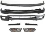 Replacement 7-Piece Kit, Front Bumper, Paint to Match, Includes (1) Bumper, (1) Bumper Filler, (2) Headlight Filler, (2) Turn Signal Light, and (1) Valance