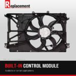 Replacement 6-Piece Kit Cooling Fan Assembly, Radiator and A/C Condenser Fan, 3.2L 6 Cyl. Engine, Includes Coolant Reservoir, Coolant Temperature Sensor, and Radiator Support - Image 15