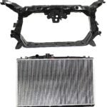 Replacement 2-Piece Kit Radiator, 3.2L Engine, Aluminum Core, Plastic Tank, Includes (1) Radiator and (1) Radiator Support