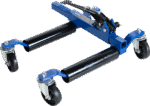 JC Whitney KIT-012925-01 5-Piece Kit Dolly, 0.75 Ton, Hydraulic Self Loading, With Dolly Storage Rack, Includes (4) Dolly and (1) Dolly Storage Rack - Image 2