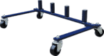 JC Whitney KIT-012925-01 5-Piece Kit Dolly, 0.75 Ton, Hydraulic Self Loading, With Dolly Storage Rack, Includes (4) Dolly and (1) Dolly Storage Rack - Image 3