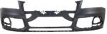 Replacement 4-Piece Kit, Front Primed Bumper Cover, For Models w/o S-Line Package, w/ Adaptive Cruise Control and Parking Aid Sensor, Includes (2) Bumper Bracket, (1) Bumper Cover, (1) Bumper Reinforcement - Image 2
