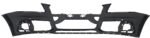 Replacement 4-Piece Kit, Front Primed Bumper Cover, For Models w/o S-Line Package, w/ Adaptive Cruise Control and Parking Aid Sensor, Includes (2) Bumper Bracket, (1) Bumper Cover, (1) Bumper Reinforcement - Image 6
