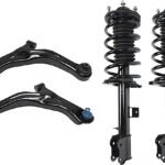 TrueDrive 4-Piece Kit Front, Driver and Passenger Side, Lower Control Arm Kit, Includes (2) Control Arm and (2) Loaded Strut