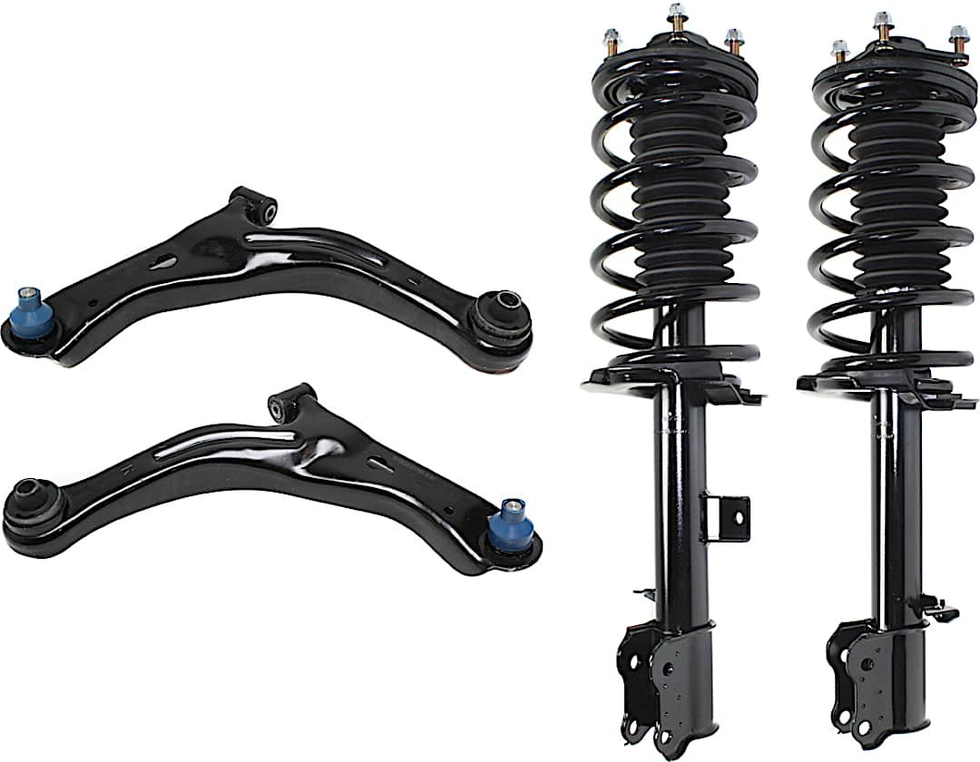 kit-021418-02_1.jpg TrueDrive 4-Piece Kit Front, Driver and Passenger Side, Lower Control Arm Kit, Includes (2) Control Arm and (2) Loaded Strut - Image 1