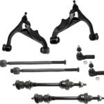 TrueDrive 8-Piece Kit Front, Driver and Passenger Side, Lower Control Arm, with Sway Bar Links and Tie Rod Ends, Four Wheel Drive, For Models With 5 Lug Wheels