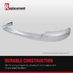 Replacement 6-Piece Kit Front, Driver or Passenger Side Bumper Trim with Bumper Fillers, Turn Signal Lights, and Valance, Chrome, Rear Wheel Drive - Image 19