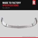 Replacement 6-Piece Kit Front, Driver or Passenger Side Bumper Trim with Bumper Fillers, Turn Signal Lights, and Valance, Chrome, Rear Wheel Drive - Image 20