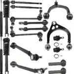 TrueDrive 18-Piece Kit Front, Driver and Passenger Side, Upper and Lower, Forward and Rearward Control Arm Kit, Sedan, RWD, Non-Adjustable, Without Police Pkg and Perf Suspension, Standard Design