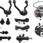TrueDrive 17-Piece Kit Front Control Arm, Heavy Duty Design, includes Ball Joints, Idler Arm, Idler Arm Bracket, Pitman Arm, Sway Bar Links, Tie Rod Adjusting Sleeves, Tie Rod Ends, and Wheel Hubs