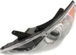 Replacement 3-Piece Kit Driver and Passenger Side Halogen Headlight, With bulb(s), Sedan, OE Replacement, Includes (1) Bumper Cover and (2) Headlight - Image 14