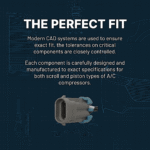 DriveMotive 3-Piece Kit A/C Compressor, 4-Groove Pulley, includes A/C Condenser, and A/C Service Kit (A/C Accumulator, A/C Orifice Tube, and A/C O-Ring and Gasket Seal Kit), Two Bolts to mount the Hoses - Image 8