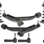 TrueDrive 6-Piece Kit Front, Driver and Passenger Side Control Arm with Shock Absorber and Strut Assembly and Tie Rod Ends