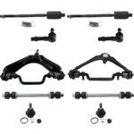 TrueDrive 10-Piece Kit Front, Driver and Passenger Side, Upper Control Arm, includes Ball Joints, Sway Bar Links, and Tie Rod Ends