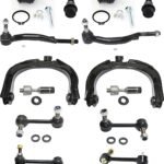TrueDrive 14-Piece Kit Front, Driver and Passenger Side, Upper Control Arm Kit, Includes (4) Ball Joint, (2) Control Arm, (4) Sway Bar Link, and (4) Tie Rod End