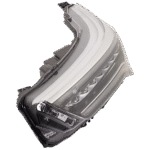 JC Whitney 3-Piece Kit Driver and Passenger Side Headlight, Includes (2) Headlight and (1) Bumper Cover - Image 5