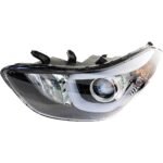 JC Whitney 3-Piece Kit Driver and Passenger Side Headlight, Includes (2) Headlight and (1) Bumper Cover - Image 2