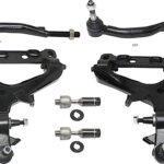 TrueDrive 6-Piece Kit Front, Driver and Passenger Side, Lower Control Arm Kit, Includes (2) Control Arm and (4) Tie Rod End