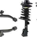 TrueDrive 4-Piece Kit Front, Driver and Passenger Side, Lower Control Arms with Loaded Struts, Front Wheel Drive