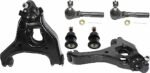 TrueDrive 6-Piece Kit Front, Driver and Passenger Side, Lower Control Arm Kit, Includes (2) Ball Joint, (2) Control Arm, and (2) Tie Rod End