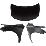 JC Whitney 3-Piece Kit Hood, Includes (2) Fender and (1) Hood