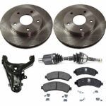 TrueDrive 5-Piece Kit Front, Passenger Side, Lower Control Arm, All Wheel Drive/Four Wheel Drive, includes Axle Assembly, Brake Discs, and Brake Pad Set
