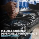 Replacement 4-Piece Kit Driver and Passenger Side Radiator and A/C Condenser Fan, includes Radiator Support - Image 20