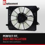 Replacement 4-Piece Kit Driver and Passenger Side Radiator and A/C Condenser Fan, includes Radiator Support - Image 24