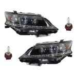 Replacement 4-Piece Kit, Driver and Passenger Side Halogen Headlight, With bulb(s), OE Replacement, CAPA Certified, Includes (2) Headlight and (2) Headlight Bulb