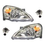 Replacement 4-Piece Kit Halogen Headlights, With bulb(s), Includes (2) Headlight and (2) Headlight Bulb