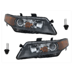 Replacement 4-Piece Kit HID/Xenon Headlights, With bulb(s), Includes (2) Headlight and (2) Headlight Bulb