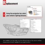 Replacement 2-Piece Kit HID/Xenon Headlights, With bulb(s), Includes (1) Headlight and (1) Headlight Bulb - Image 13