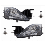 Replacement 4-Piece Kit Halogen Headlights, With bulb(s), Includes (2) Headlight and (2) Headlight Bulb